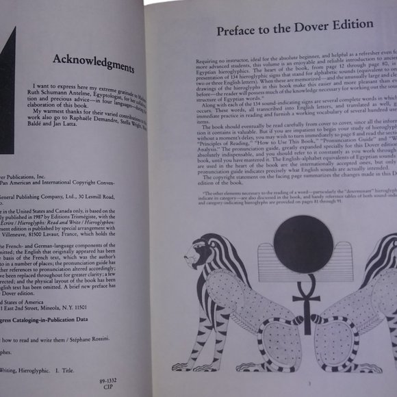 Egyptian Hieroglyphics How To Read And Write Them Paperback Book By S. Rossini - Picture 4 of 6